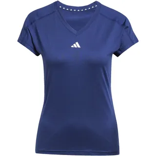 adidas AEROREADY Train Essentials Minimal Branding V-Neck T-Shirt Dark Blue / White S
