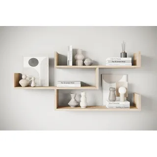 INOSIGN Wandboard »Wandregal Trio« 1 Stk. tlg. Hängeregal mit 3 Ablageflächen, modernes Design, variabel einsetzbar, braun