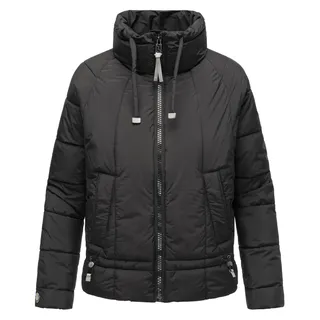 Steppjacke NAVAHOO "Steppjacke Luftzauber 14", Damen, Gr. XS, schwarz, Obermaterial: 100% Polyester Pol. recyc..  Obermaterial: Futter: 100% Polyester PES. 100% Polyester Pol. recyc.., oversize hüftlang, hoch geschlossener Ausschnitt, Ärmel ohne Ärmelschlitz normaler Saum, Jacken Steppjacke, Gesteppte Damen Übergangsjacke