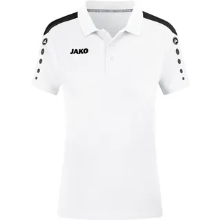 Jako Damen Poloshirt Power Weiß, 42