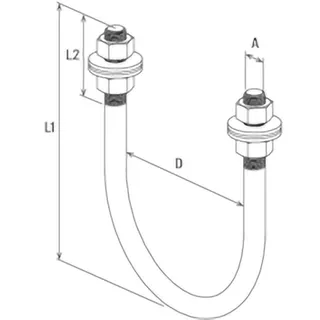 Fischer Rohrbügel Massiv 150