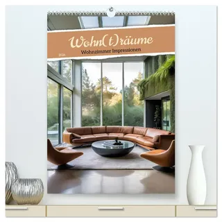 Wohn (hochwertiger Premium Wandkalender 2026 DIN A2 hoch), Kunstdruck in Hochglanz: Der Kalender zeigt außergewöhnliche Wohnzimmer, die von modern bis ... zum Träumen einladen. (CALVENDO Lifestyle)