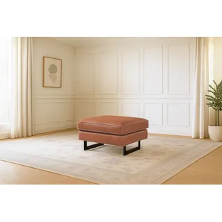 Home Affaire Polsterhocker »Pinto« mit Keder, Metallfüßen und auch in Cord Bezug erhältlich braun