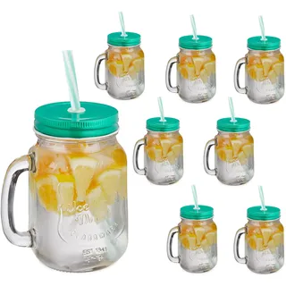 Relaxdays Trinkglas 0,5 l 8-tlg.