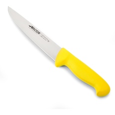Arcos Serie 2900 - Metzgermesser Steakmesser - Klinge Nitrum Edelstahl 200 mm - HandGriff Polypropylen Farbe Gelb