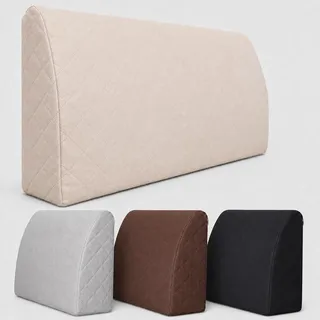 Sabeatex – Rückenlehne 90x45 cm - Komfortables Rückenkissen für Bett, Sofa oder Palettenmöbel. Vielseitiges Rückenstützkissen mit abnehmbarem Bezug. Rückenstütze ideal als Lesekissen. Beige