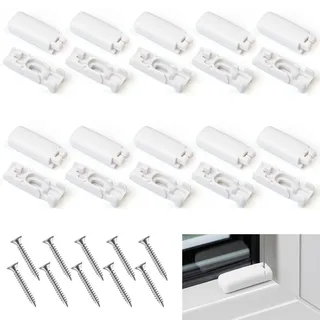 RAFIYU 10 Stück Spannschuhe für Verspannte Plissees, Plissee Ersatzteile, Plissee Halterung, Klemmträger Plissee für Klebeträger und Stick & Fix Front Klebeplatten