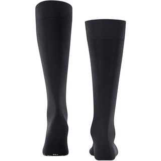 Kompressionsstrümpfe FALKE "Energizing Cotton", Herren, Gr. 43-44, schwarz (6370, schwarz navy), Materialmix, unifarben, Socken Kompressionsstrümpfe, mit definierter Kompression, aus Baumwolle, atmungsaktiv