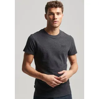 Superdry Vintage Logo Embroidered Kurzarm-t-shirt - Raven Black marl), / Pink - S,