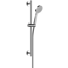 Gessi Emporio Brausestangen Set 600 mm, runde Rosette, mit Antikalk-Handbrause 1-Strahlart und Brauseschlauch 1,50 m, 47304, Farbe: Chrom