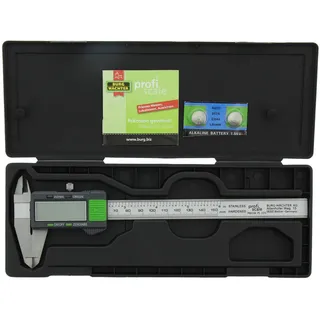 Burg Wächter Digitaler Messschieber 7215 Schwarz/Grau 150 mm