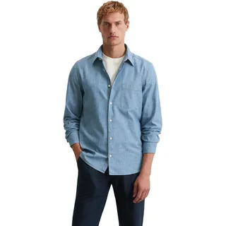 Marc O'Polo Langarmhemd, körpernahe Form, leichtes Material