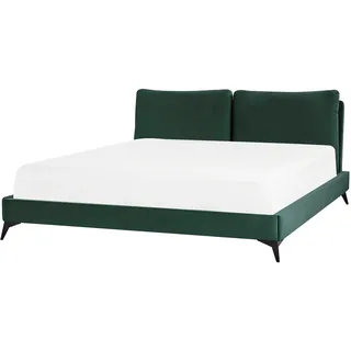 Beliani Polsterbett Grün 180 x 200 cm