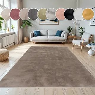 Paco Home »Kunstfell Soft 380« rechteckig 14 mm Höhe Langflor, Kuschelteppich - besonders weich, Uni-Farben,