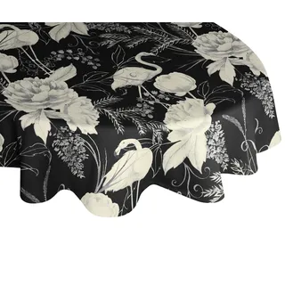 ADAM Audio Tischdecke Eden Ø 145 cm schwarz-weiß