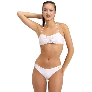 Arena Allover Damen Bandeau-Bikini, Schnelltrocknender Zweiteiler aus Recycletem Stretch-Material mit Herausnehmbaren Cups und Bandeau-Bindeband. Modischer & Bequemer Bandeau-Badeanzug
