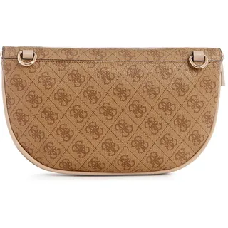 GUESS Damen Manhattan Gürteltasche, Tragetasche, Bauchtasche, Latte-Logo