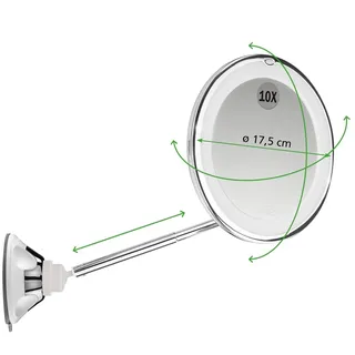 Macom Kosmetikspiegel mit Teleskopstange
