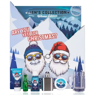 Accentra – Herren Adventskalender 2025 Kosmetik mit 24 Pflegeprodukten – Beauty Adventskalender für Männer – Pflege Weihnachtskalender mit Bodylotion, After-Shave, Seife, Duschgel, Bartpflege u.v.m.