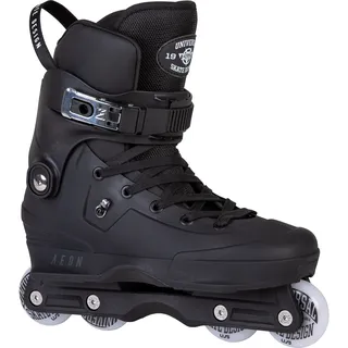 USD Aeon 60 Black Aggressive Inline Skate, ABEC 9, USD Dual Fit Liner, für Skatepark und Street - Schwarz