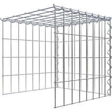 Bild Gabione, silbergrau, Maschenweite 5 cm x 40 x 40 Maschenw x 10 cm