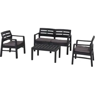 Progarden Lounge-Set Java 4-teilig Anthrazit