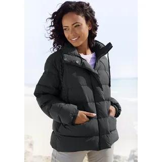 Steppjacke ELBSAND, Damen, Gr. S (36), schwarz, Steppware, Obermaterial: 100% Polyester. Futter: 100% Polyester. Füllung: 100% Polyester, unifarben, comfort fit hüftlang, Bündchen mit innenliegendem Gummizug, Jacken Steppjacke, mit hochschließendem Kragen