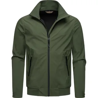 Ragwear Outdoorjacke »Outdoorjacke Collwie«, ohne Kapuze, wasserdichte Herren Übergangsjacke mit hohem Kragen, grün