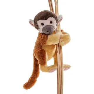 Uni-Toys - Totenkopfaffe mit Klammerarm - 19 cm (Höhe) - Plüsch-AFFE - Plüschtier, Kuscheltier