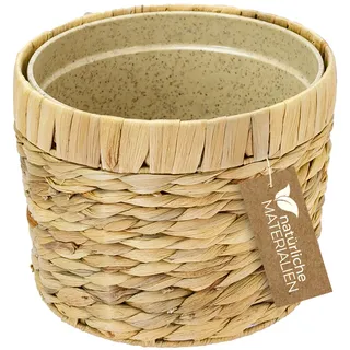 HMF Innovativer Blumentopf 21,5 x 21,5 x 17 cm Beige/Braun