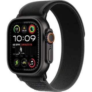 Watch Ultra 2 GPS + Cellular 49 mm Titangehäuse schwarz Trail Loop Armband schwarz M/L