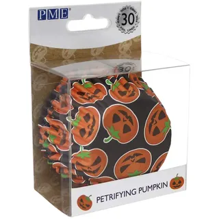 PME Legend PME Halloween Folienbeschichtete Cupcake-Förmchen - Versteinerte Kürbisse (30 Stück)