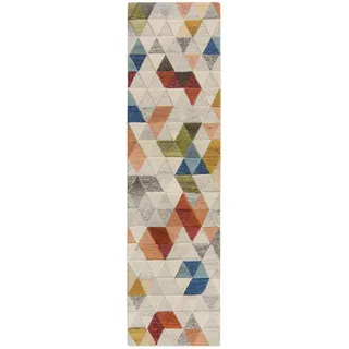 Wollteppich , Multicolor, Naturfarben , Textil , Abstraktes , rechteckig , 230x60 cm , Reach , für Fußbodenheizung geeignet, in verschiedenen Größen erhältlich , Teppiche und Böden, Teppiche, Schafwollteppiche