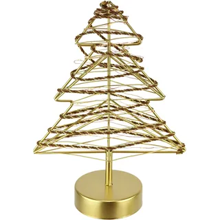 I.GE.A. LED-Dekoobjekt Baum 20 cm Gold