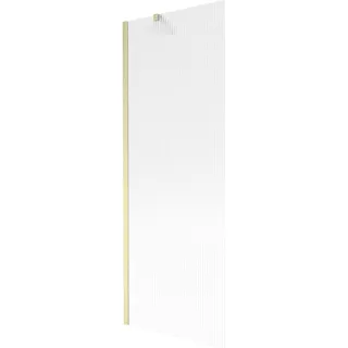Mexen Next Wannenspritzschutz 1-flügelig 70 x 150 cm, Streifenmuster, gebürstetes Gold - 895-070-000-00-09-55 - Gold