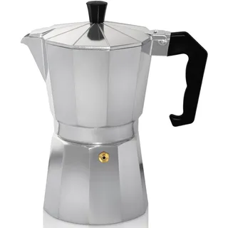 Krüger Espressokocher 9 Tassen Silber