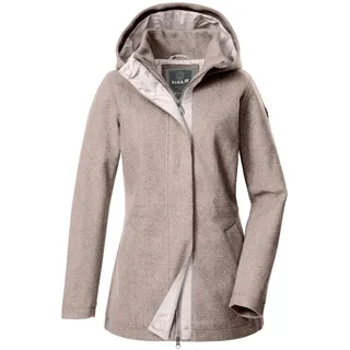G.I.G.A. DX Damen Jacke/Übergangsjacke Wolloptik mit Kapuze GW 78 WMN JCKT, hellbeige, 38, 43688-000