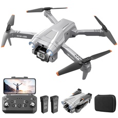 OKYUK i3 PRO Drohne mit kamera 4k, 50 Min. Flugzeit, unter 139 g, 200 Meter FPV-Übertragung, bürstenloser Motor. Follow-Me/Return/Fotografie/Video, RC Quadcopter für Anfänger, Erwachsene (Grau)