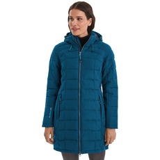 Bild Damen Parka in Daunenoptik SKANE WMN QUILTED PRK - Damen Jacke mit abzippbarer Kapuze - Übergangsjacke ist wasserabweisend, dunkelblau, 50, 35618-000