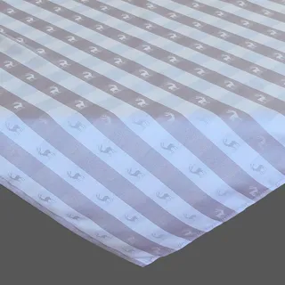 Tischwäsche mit Hirschmotiv Karo grau - 110 x 110 - Grau