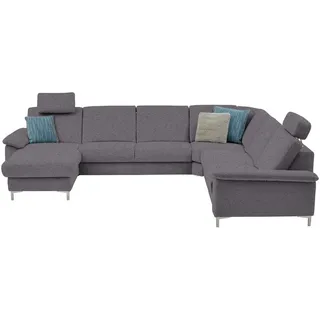 Dieter Knoll Wohnlandschaft , Grau , Textil , Uni , U-Form , 333x265 cm , Goldenes M , Typenauswahl, Fußauswahl, Stoffauswahl, Sitzqualitäten, seitenverkehrt erhältlich, Bettfunktion erhältlich, Hocker erhältlich, Rückenfutter, individuell planbar , Wohnzimmer, Sofas & Couches, Wohnlandschaften, Wohnlandschaften in U-Form