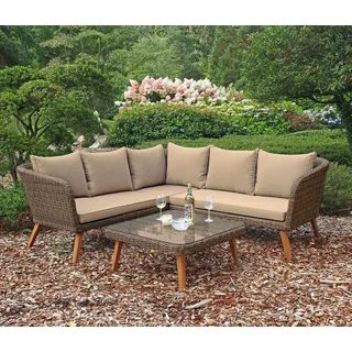 Garden Pleasure PAMPLONA Set 10-tlg. Braun