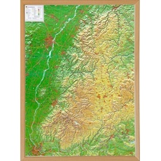 Markgraf, A: Relief Schwarzwald 1:200.000 mit Naturholzrahme