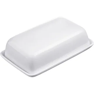 Westmark Butterdose, Dekorativ, Länge: 18,5 cm, Keramik, Weiß, 20892260