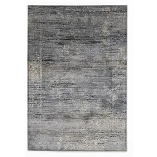 Musterring Wave Kontura, grau (grau, creme), B:70cm H:9mm L:140cm, Polypropylen, Teppiche, Teppich, exlcusive MUSTERRING DELUXE COLLECTION kuscheliges Microfaser Garn