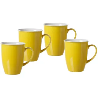Ritzenhoff & Breker Kaffeebecher Doppio 0,32 l Gelb 4 St.