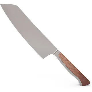 GÜDE Solingen - Santoku Messer geschmiedet, 18 cm, Walnussholz, CAMINADA, Handmade Germany, Braun