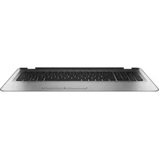 HP Top Cover & Keyboard (Nordic), Notebook Ersatzteile, Schwarz, Silber