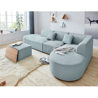 Andas Sofa-Eckelement »Alesund«, als Einzelteile oder Modulteil, blau