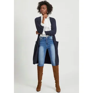 VILA »VIRIL Long L/S Knit Cardigan - Noos Strickjacke 14042770,Total Eclipse, Detail:Melange,XXL